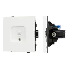 Механизм компьютерной розетки SCT-TENDO-MPC1-SFPL-WH, RJ-45, CAT6, Белый
