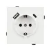 Механизм розетки с USB зарядкой SCT-TENDO-MUAC-SFPL-WH 230V, 16A, Белый, 1 пост