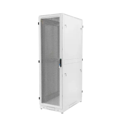 Шкаф телекоммуникационный напольный 42U (600x600) дверь перфорированная 2 шт.