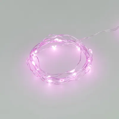 Гирлянда светодиодная ARD-DEW-HOME-2000-CLEAR-20LED-STD Purple 3V, Battery Pack Ardecoled, IP20