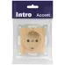 Розетка Intro Accent 6-202-11 2P+E Schuko, 16А-250В, IP20, СУ, cосна