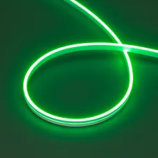 Лента герметичная MOONLIGHT-SIDE-A168-4x10mm 24V Green 7.2 W/m, IP65, 5m, wire x2, вывод кабеля прямой