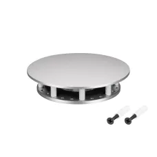Крепление MOONLIGHT-BASE-ROUND-D18-S Silver, металл