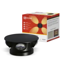 Светильник уличный светодиодный ДБУ RING-630BL 6Вт 3000К IP54 черный IN HOME