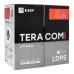 Витая пара TERACOM PRO 5E F/UTP 4 пары solid OUT 24AWG LDPE черный 305м