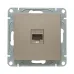 Механизм розетки RJ45 (cat5)  шампань Эпика EKF