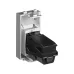 USB 2.0 розетка модульная, тип А-А, Avanti, закаленная сталь, 1 модуль