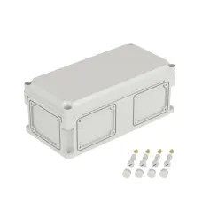 Корпус IP67,400х200х160 (выс.крышки 35),стнк.выбв.флнц.,непрозр.крыш.