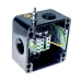 Коробка с индикацией на опоре для подключения или оконцевания 1 нагревательной секции