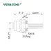 Монтажный разъем FLQ-M12-F12(PG9)-0.3 (розетка)