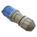 Розетка IEC309 1Ф 32A 250V разборная синяя