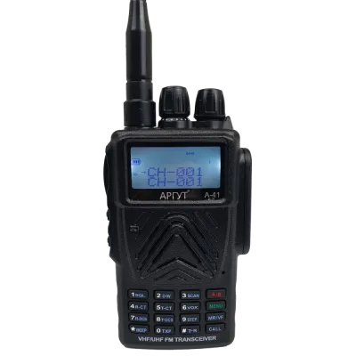 Радиостанция аналоговая портативная А-41 UHF/VHF 136-174 и 400-480 МГц 4.5Вт 1500 мАч IP65