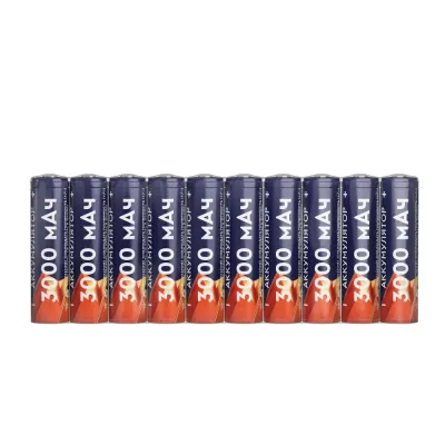 Аккумуляторы перезаряжаемые СТАРТ INR18650 3000mAh 10 штуки в шринке