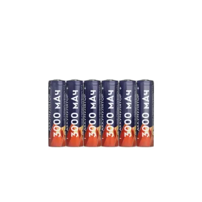 Аккумуляторы перезаряжаемые СТАРТ INR18650 3000mAh 6 штуки в шринке