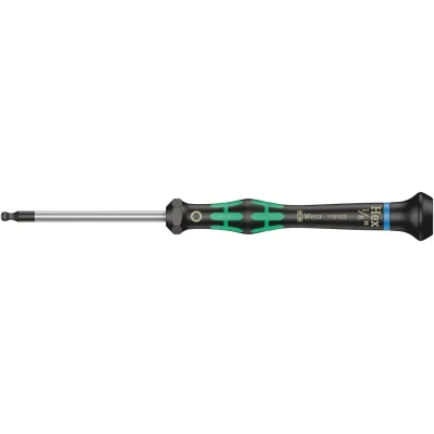 Отвертка шестигранная для прецизионных работ 2052 Micro с шаром 1/8X60 мм