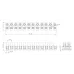 Колодка клеммная 2,5-10,0 мм?, 12 пар, 57 А, полипропилен, белая (76 CE WS/EKL 2 S)