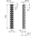Колодка клеммная 4,0-16,0 мм?, 12 пар, 76 А, полипропилен, белая (78 CE WS/EKL 3 S)