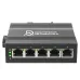 Коммутатор неуправляемый 5 портов RJ45 100Мбит на DIN-рейку, двойное питание 12-58В DC Коммутатор неуправляемый 5 портов RJ45 100Мбит на DIN-рейку, двойное питание 12-58В DC