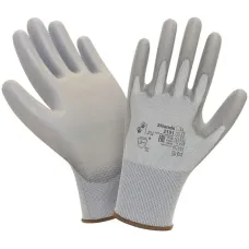 Перчатки 2Hands 2101GR, р-р 7, серый нейлон/серый PU покрытие ладони и пальцев
