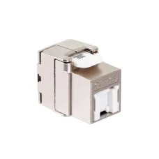Модуль Keystone кат.6a, STP, 1xRJ45, T568A/B, без инструмента, белый