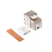 Модуль Keystone кат.6a, STP, 1xRJ45, T568A/B, без инструмента, белый