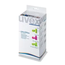 Вкладыши противошумные uvex Икс-Фит, одноразовые, упаковка 300 пар, лайм, SNR 37dB
