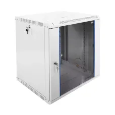 Шкаф телекоммуникационный настенный разборный 12U (600x520) дверь стекло