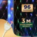 Гирлянда Сеть 1х1,5 м, прозрачный ПВХ, 96 LED мультиколор