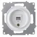 Розетка компьютерная 1xRJ45 кат.5e, цвет белый (серия Florence)
