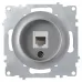 Розетка компьютерная 1xRJ45 кат.5e, цвет серый (серия Florence)
