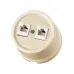 Розетка двойная компьютерная RJ45 сл. кость Болонь TDM