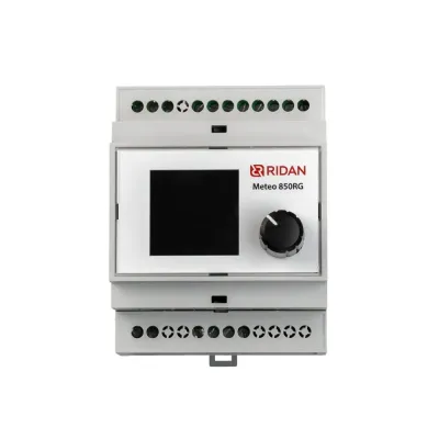 Терморегулятор Ridan Meteo 850RG на шину DIN, с датчиком температуры воздуха в комплекте