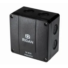 Коробка распределительная RIDAN M BOX 110x110x67, IP67, черная