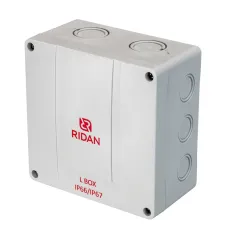 Коробка распределительная Ridan L BOX, 140х140х79 мм, IP66/IP67, серая
