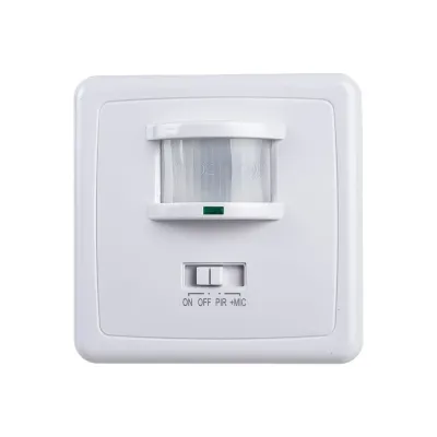 Датчик движения и освещенности 500W 12m 140° белый, SEN1A/LX2000