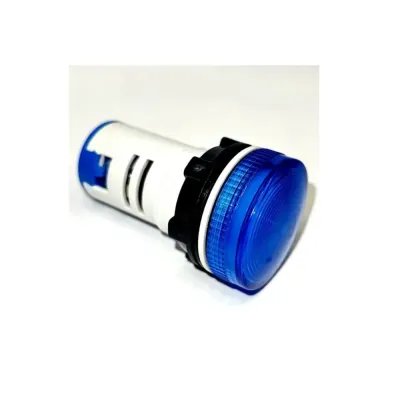 АД(AD)-22 синий 220В IP67 AC/DC белый корпус Индикатор светодиодный