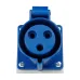 Розетка 123-32А-6h-220AC-2P+PE-IP44