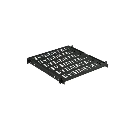 Полка SMART универсальная 19'' перфорированная. площадка 500 мм (регулировка направляющих от 420 мм до 580 мм) для напольных и настенных шкафов. цвет