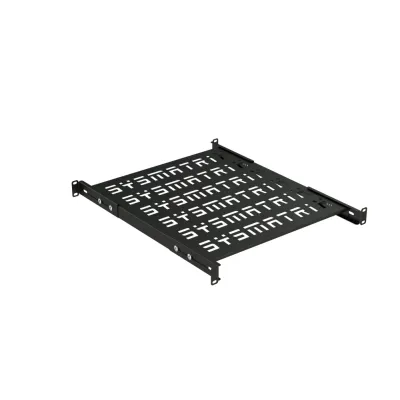 Полка SMART универсальная 19'' перфорированная. площадка 500 мм (регулировка направляющих от 420 мм до 580 мм) для напольных и настенных шкафов. цвет