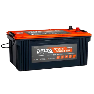 Аккумулятор автомобильный Delta START MASTER EFB TRUCK 225 L3 12В 225 Ач