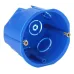 Коробка установочная ЭРА KUT-68-45-blue синяя 68х45мм для твердых стен саморезы IP20 Коробка установочная ЭРА KUT-68-45-blue синяя 68х45мм для твердых стен саморезы IP20