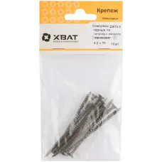 Саморез гипсокартон/металл 3,8х70 черный (10шт)