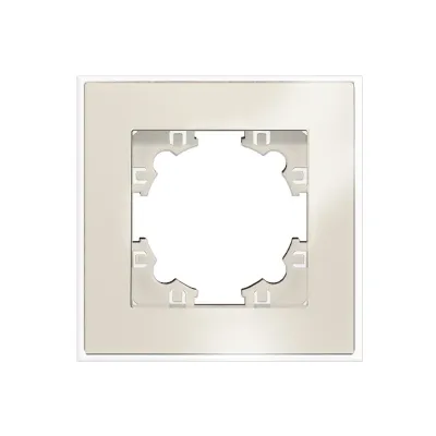 Афина рамка стеклянная одноместная, слоновая кость (ivory) (еврослот)