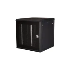 Шкаф 19'' телекоммуникационный настенный, 12U 635х600х600 мм, дверь перфорация, черный