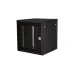 Шкаф 19'' телекоммуникационный настенный, 12U 635х600х600 мм, дверь перфорация, черный Шкаф 19'' телекоммуникационный настенный, 12U 635х600х600 мм, дверь перфорация, черный