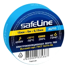 Изолента Safeline Auto 15/5 синий