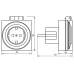 Розетка с таймером (суточная) в защитном корпусе IP 44 3500W/16A 230V, 61924(TM31)