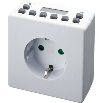 Розетка с таймером (недельная) 3500W/16A 230V, TM21