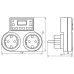Розетка с таймером (недельная) 3500W/16A 230V, TM25