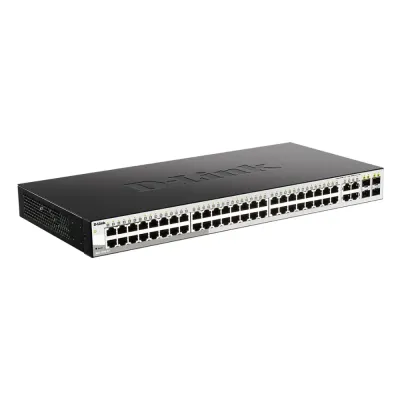 Коммутатор управляемый L2 48 портов 10/100/1000 Мб/с, 4хSFP